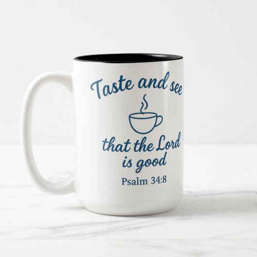 Taste and See That the Lord Is Good Mug ツートーンマグカップ (左)