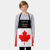 Taste of Home & Canadian Flag,カナダ/料理 エプロン (着用した状態)
