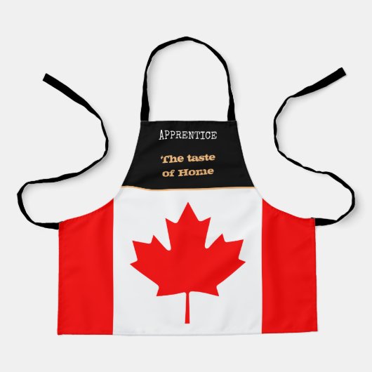 Taste of Home & Canadian Flag,カナダ/料理 エプロン (正面)