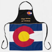 Taste of Home & Colorado Flag，コロラド州/料理 エプロン (正面)