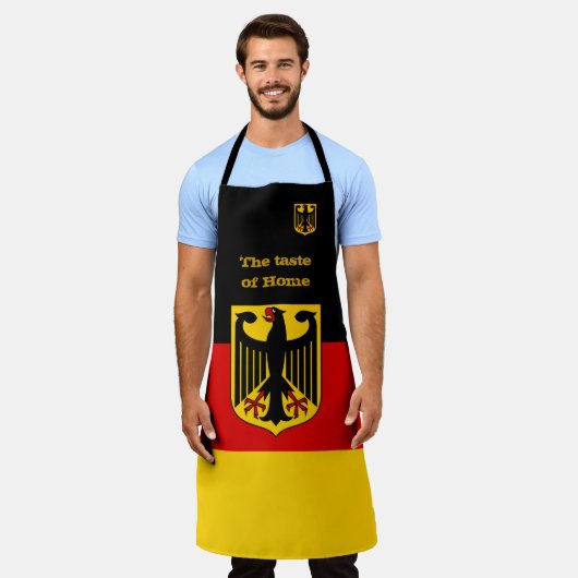 Taste of Home & German Flag, Germany /料理Apro エプロン (着用した状態)