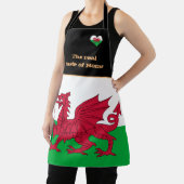 Taste of Home & Welsh Flag, Wales /Cymru料理 エプロン (インサイチュ)