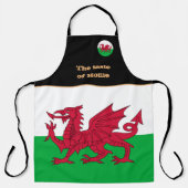 Taste of Home & Welsh Flag, Wales /Cymru料理 エプロン (正面)