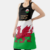 Taste of Home & Welsh Flag, Wales /Cymru料理 エプロン (インサイチュ)