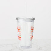 Taste of Japan Text & Sushi アクリルタンブラー (右)