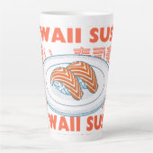 Taste of Japan Text & Sushi カフェラテマグ (正面)