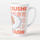Taste of Japan Text & Sushi カフェラテマグ (右)