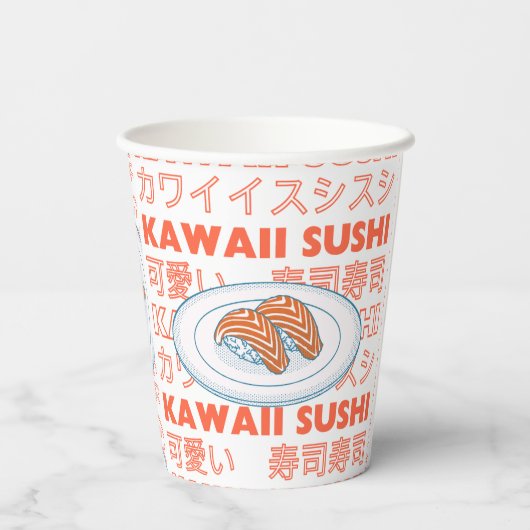 Taste of Japan Text & Sushi 紙コップ (裏面)