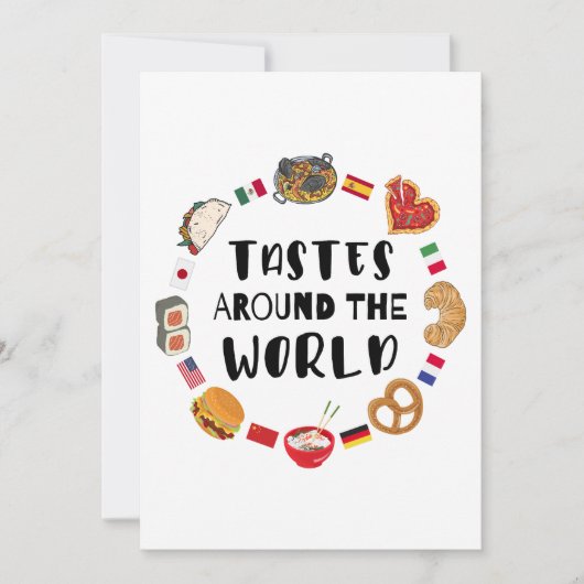 Tastes around the world 招待状 (正面)