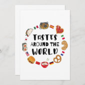 Tastes around the world 招待状 (正面/裏面)