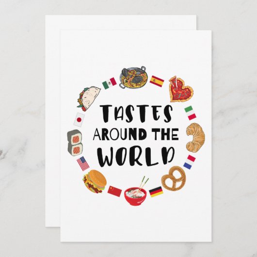 Tastes around the world 招待状 (正面/裏面)