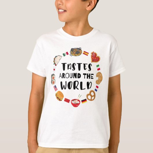 Tastes around the world tシャツ (正面)