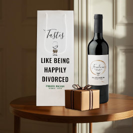 Tastes Like Being Happily Divorced Wine Gift Bag ワインギフトバッグ