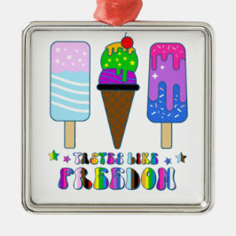 Tastes Like Freedom - LGBTQ+ 平等 メタルオーナメント