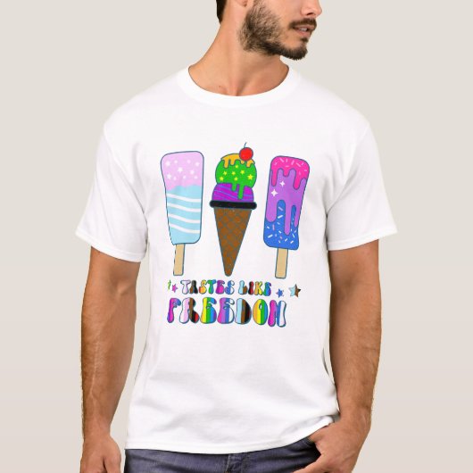 Tastes Like Freedom - LGBTQ+ 平等 Tシャツ (正面)