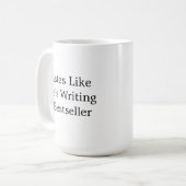 Tastes Like She's Writing A Bestseller mug, Funny  コーヒーマグカップ (正面左)