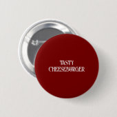 Tasty Cheeseburger Button 缶バッジ (正面&裏面)