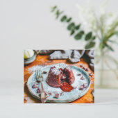 Tasty Chocolate Lava Cake Birthday シーズンポストカード (スタンド正面)