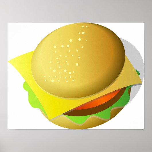 Tasty Hamburger Takeaway Food Poster ポスター (正面)