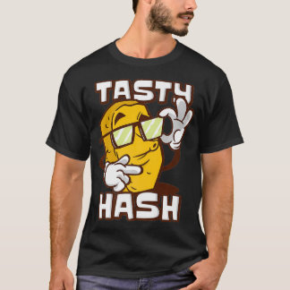 Tasty Hash Browns Breakfast Food Hash Brown animal Tシャツ
