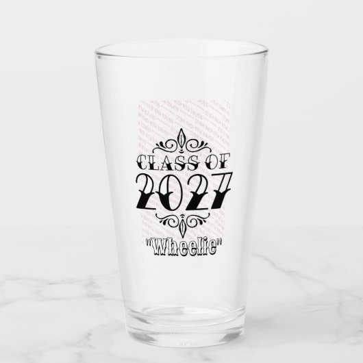 Tatスタイル 2027年卒業写真 卒業式 タンブラーグラス (正面)