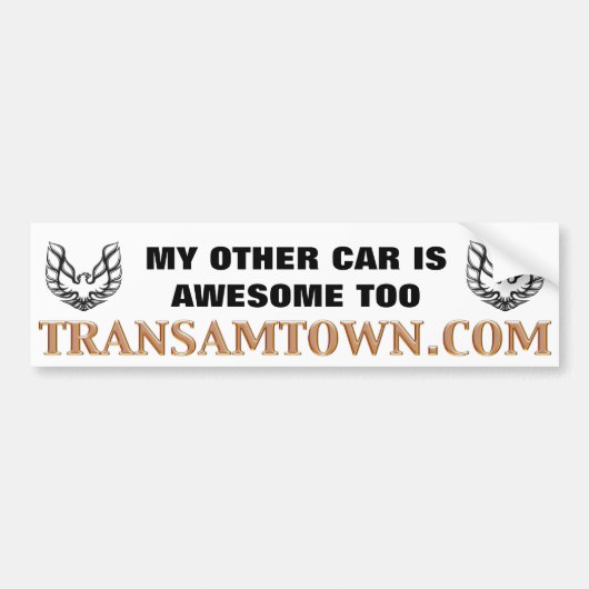 TAT -バンパーステッカーは"他の車余りに素晴らしいです" バンパーステッカー (正面)