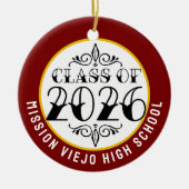 Tat Class of 2026写真卒業 セラミックオーナメント (正面)