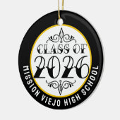 Tat Class of 2026写真卒業 セラミックオーナメント (左)