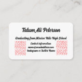 Tat-Style Class of 2027 Graduation エンクロージャーカード (裏面)