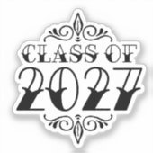 Tat-Style Class of 2027 Graduation シール (正面)
