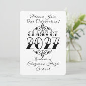 Tat-Style Class of 2027 Photo Graduation 招待状 (スタンド正面)
