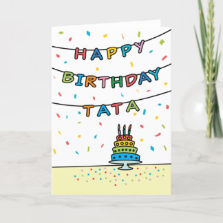 Tata誕生日カード カード