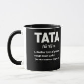 Tata definition funny Grandpa マグカップ (左)