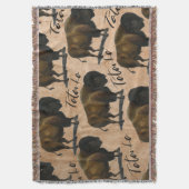 Tatankaのバッファローのバイソンの西部の家の装飾の投球 スローブランケット (正面縦)