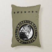 Tatanka (バッファロー)の黒及び白 アクセントクッション (正面(垂直))