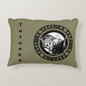 Tatanka (バッファロー)の黒及び白 アクセントクッション (裏面)