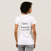 Tateの第1誕生会の祖母のTシャツ Tシャツ (裏面フル)