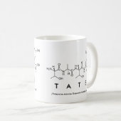 Tateペプチド名mug コーヒーマグカップ (正面右)