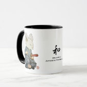 Tatehizaのマグの武士のマウス マグカップ (正面左)