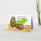 Taterのロマンチックな思考のおもしろいでキスをするなカード カード (正面)