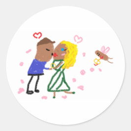 Tater Swift and Travis Kale Kiss ラウンドシール