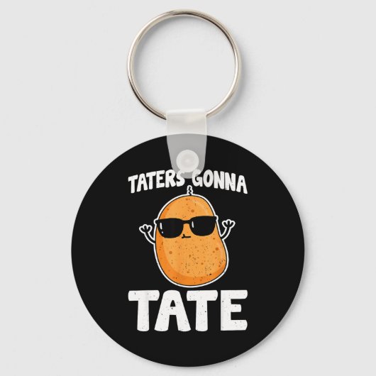 Taters Gonna Tate - 面白いポテトのTater Tot好きな人用G キーホルダー (正面)