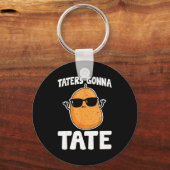 Taters Gonna Tate - 面白いポテトのTater Tot好きな人用G キーホルダー (正面)