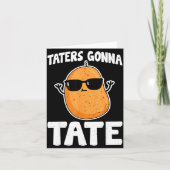 Taters Gonna Tate - Funny Potato Tater Tot Lover G カード (正面)