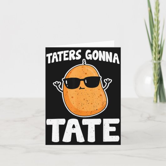 Taters Gonna Tate - Funny Potato Tater Tot Lover G カード (正面)