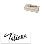 Tatiana Name Cursiveスクリプトフォント ラバースタンプ (押印)