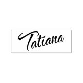Tatiana Name Cursiveスクリプトフォント ラバースタンプ (インプリント)