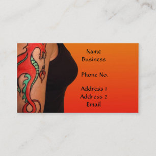 Tatoo Artistビジネス/プロファイルカード 名刺