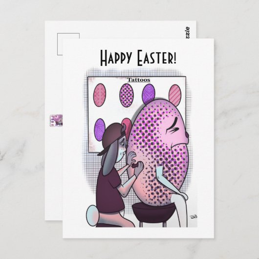 Tatoo Easter Postcard ポストカード (正面/裏面)