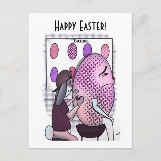 Tatoo Easter Postcard ポストカード (正面)